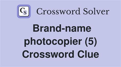 brand name organiser crossword clue|BRAND NAME .